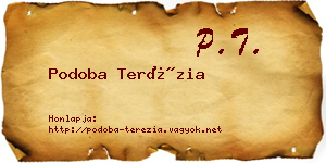Podoba Terézia névjegykártya