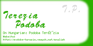 terezia podoba business card